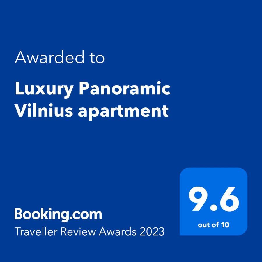 Luxury Panoramic Vilnius Apartment Bagian luar foto