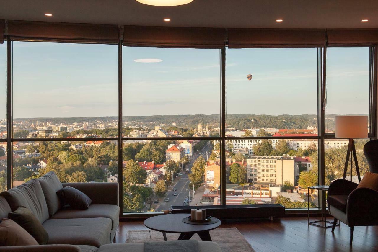 Luxury Panoramic Vilnius Apartment Bagian luar foto