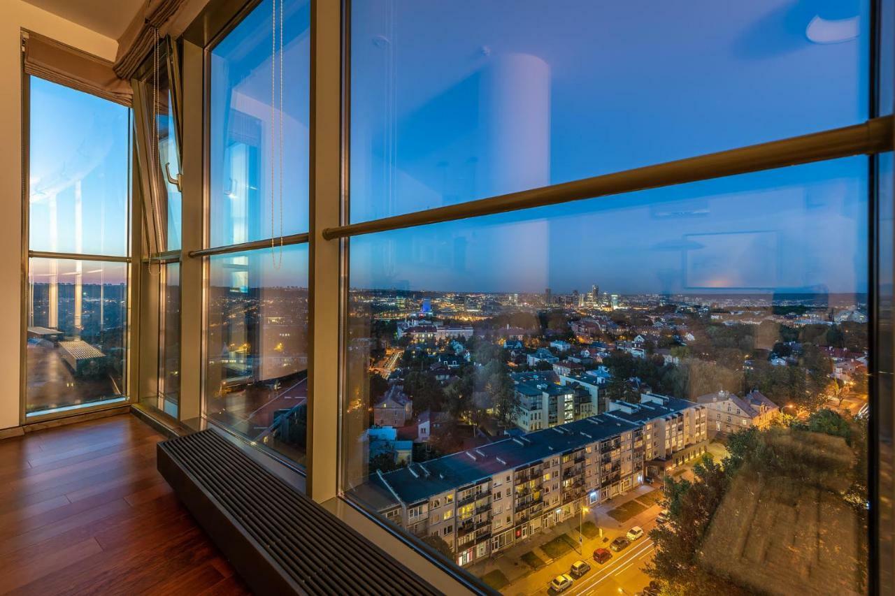 Luxury Panoramic Vilnius Apartment Bagian luar foto